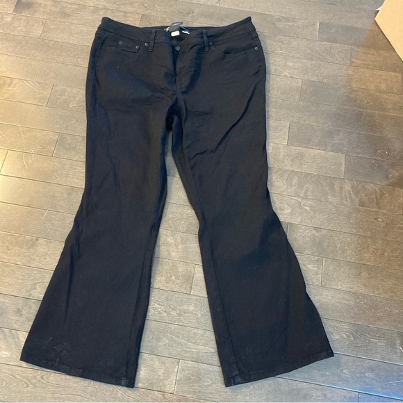 Source of Wisdom Size 24 Black English Bootcut Jeans Inseam 32 - Picture 2 of 8